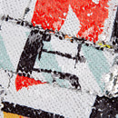 graffiti printed tri-color jacket details - 2