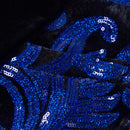 Blue Sequin Suit details