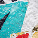 graffiti printed tri-color jacket details - 4