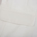 white tuxedo details