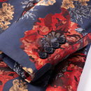 floral print blazer details