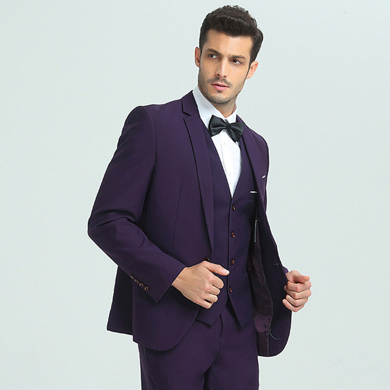 dark purple suit mens - 2