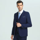 navy blue 3 piece suits - 2