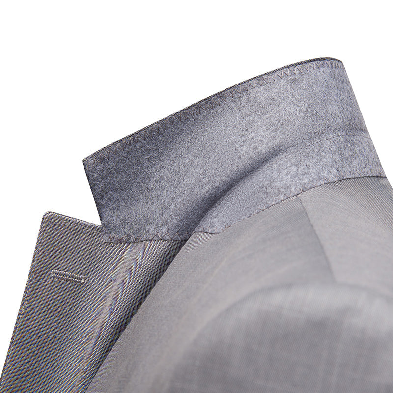 mens light grey suits details