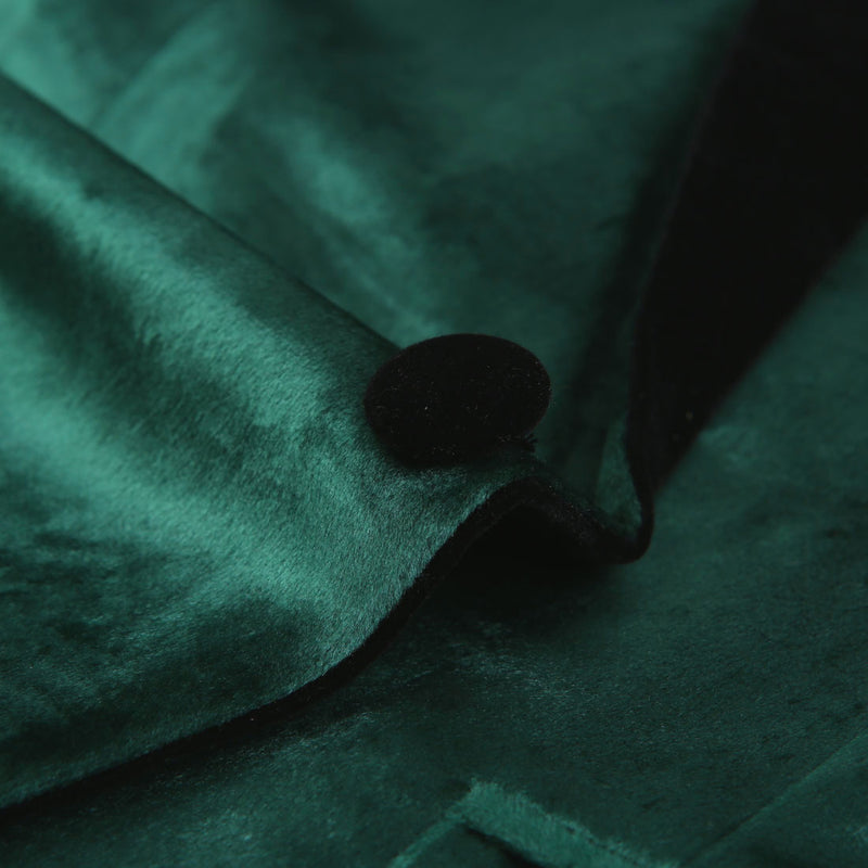 emerald green suit mens details - 4