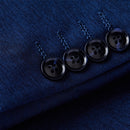 navy blue wedding suit details