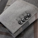 Plaid Light Grey Tuxedo details