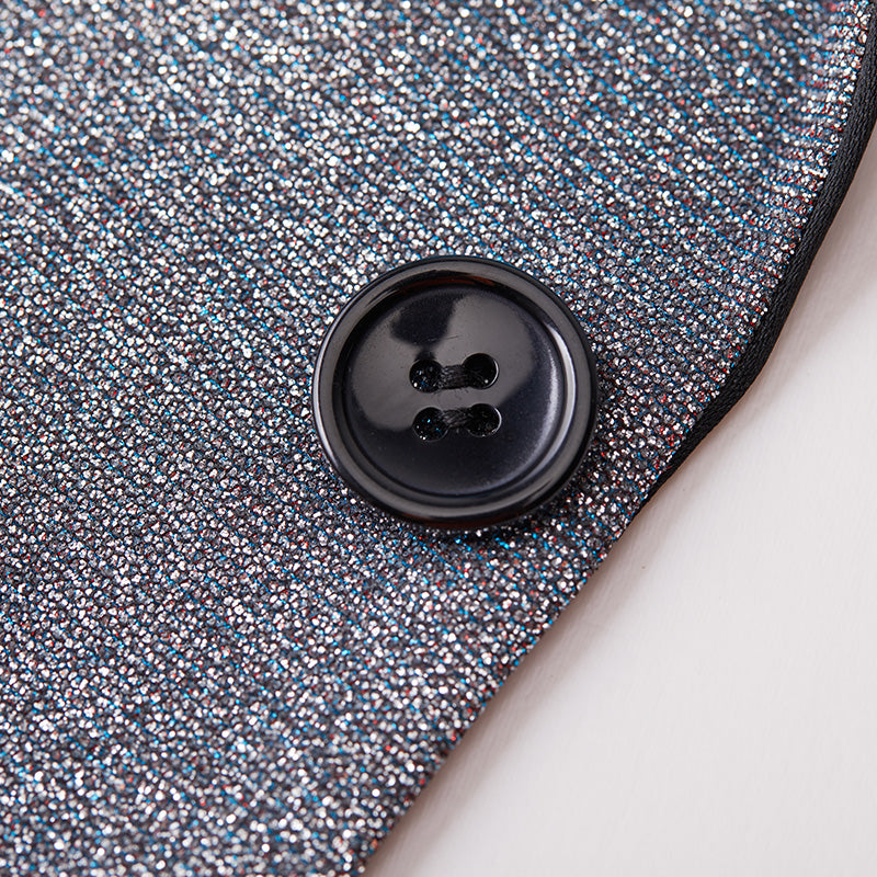 Silver Sequin Tuxedo details -1 