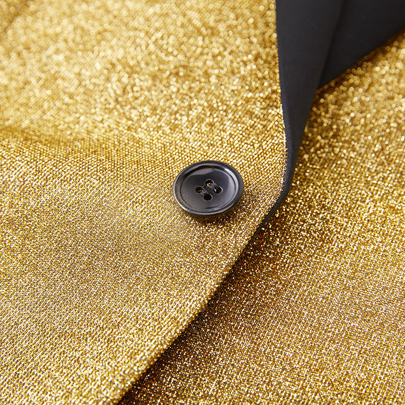 Gold Sequin Jacket details -2