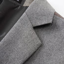 Plaid Light Grey Tuxedo details - 2