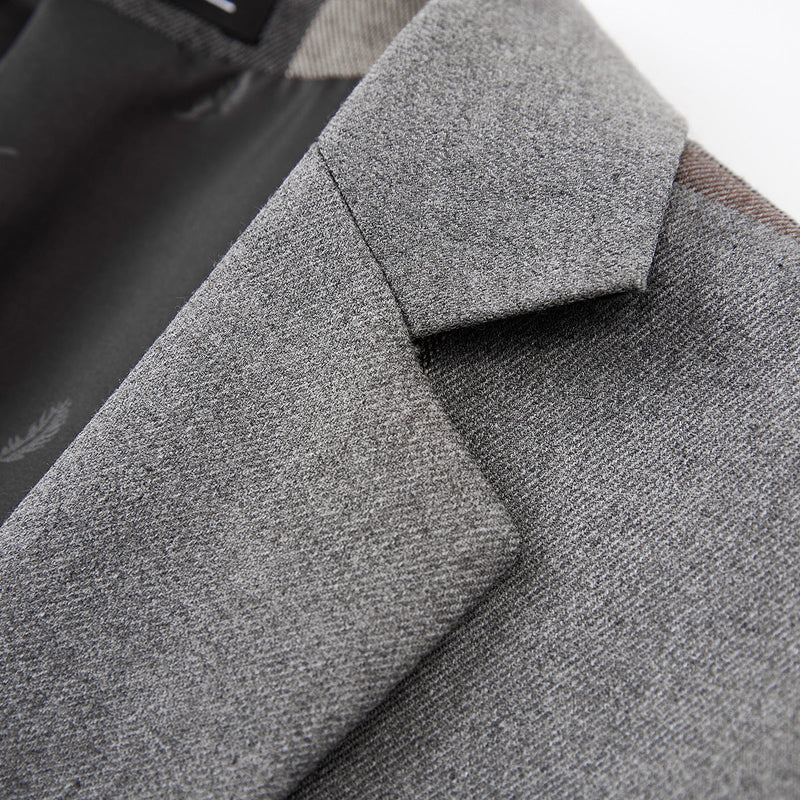 Plaid Light Grey Tuxedo details - 2