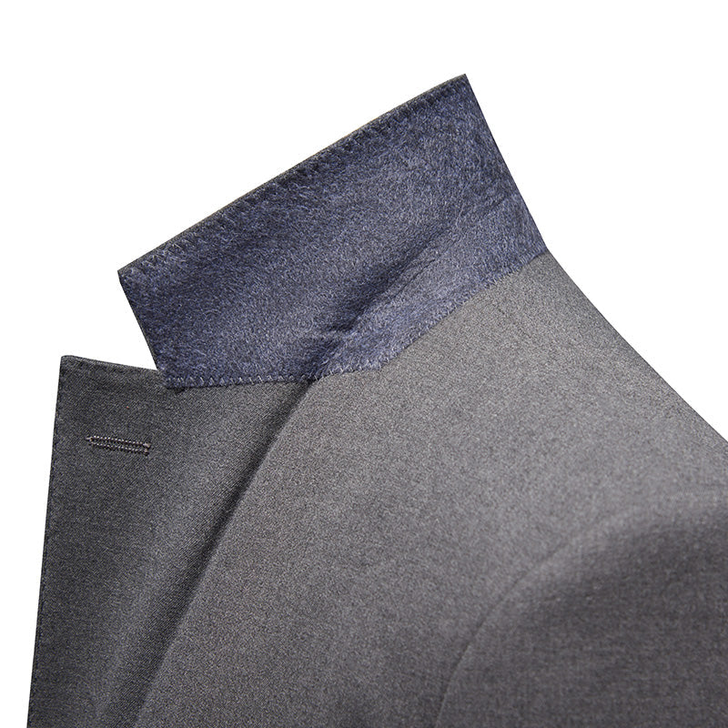dark grey suit details