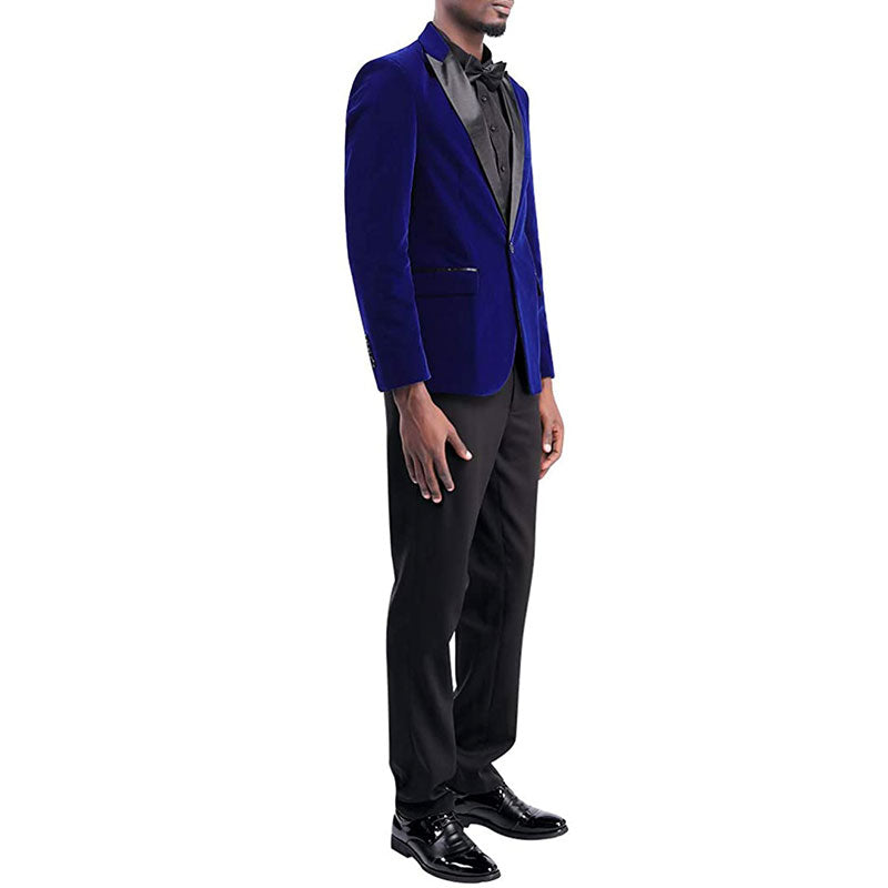 blue velvet tuxedo - 3