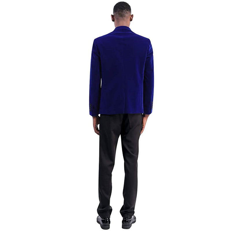 blue velvet tuxedo back