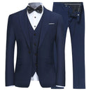 navy blue 3 piece suits