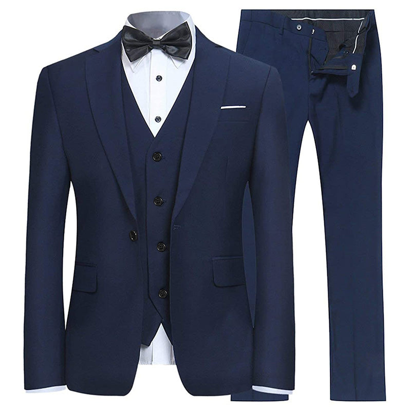 navy blue 3 piece suits