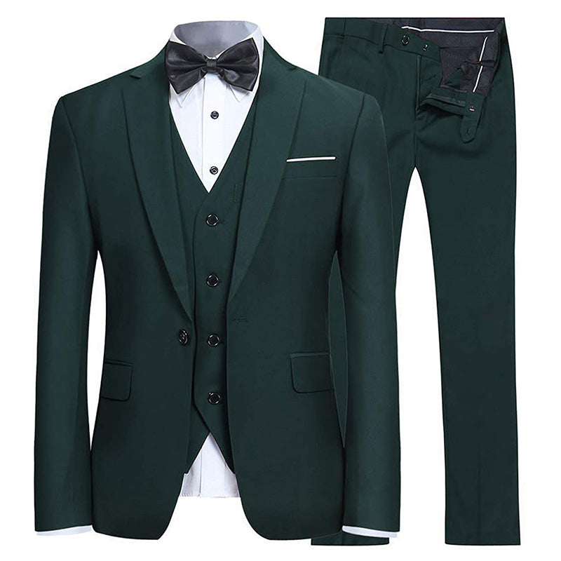 dark green suit men - 5