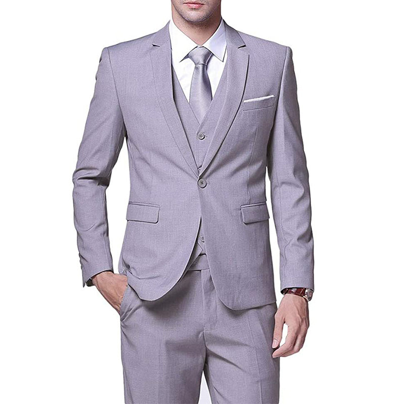 light grey tuxedo details