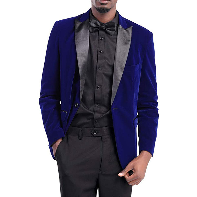 blue velvet tuxedo - 1