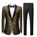 Paisley Black Suit -5