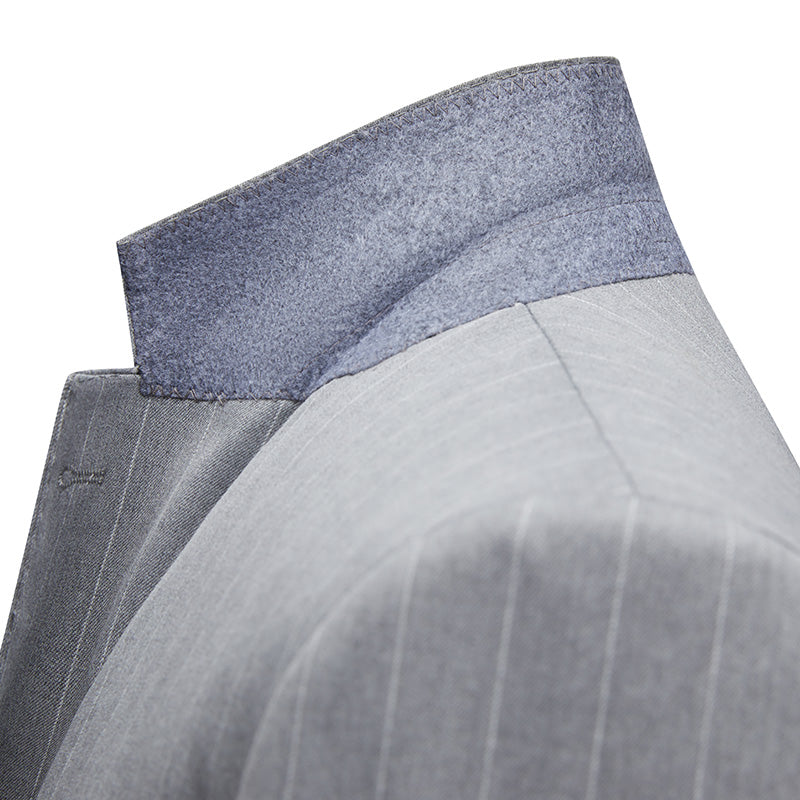 mens light grey suits details