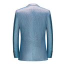 Blue Sequin Tuxedo back