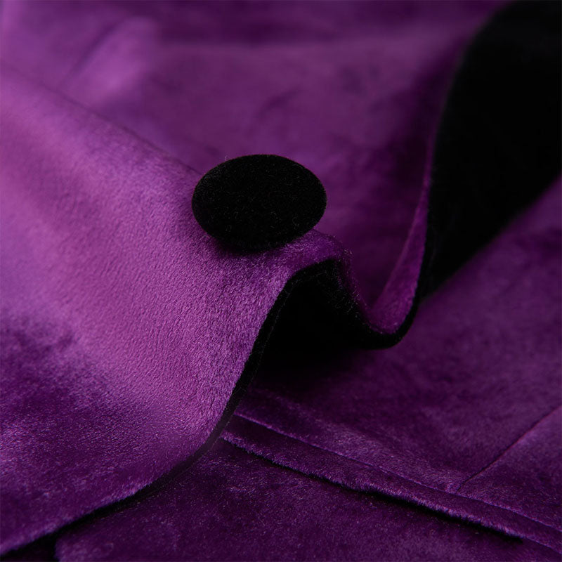 purple tuxedo fabric