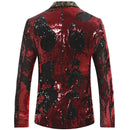 Red sequin tuxedo back - 1