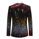 Men's Gradient Sequin Stage Dinner Jacket Red - www.tuxedoaction.com