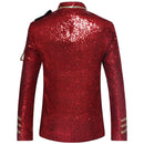 Red Sequin Jacket back