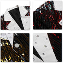 Men's Gradient Sequin Stage Dinner Jacket Red - www.tuxedoaction.com