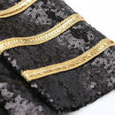 Military Black Sequin Jacket details -2 