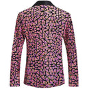 Men's Sequin Geometric Mosaic Pink Tuxedo