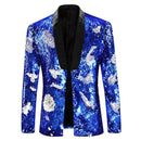 Blue Sequin Tuxedo