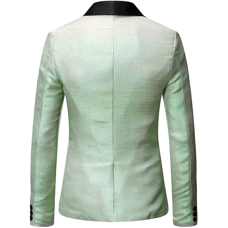 light green suit for men back