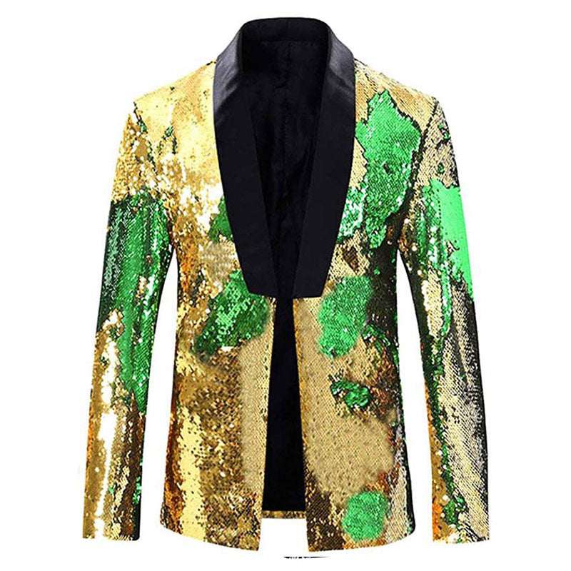 gold and green tuxedo