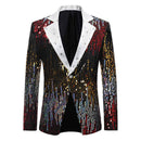 Men's Gradient Sequin Stage Dinner Jacket Red - www.tuxedoaction.com