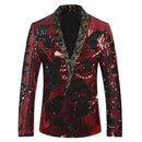 Red sequin tuxedo details - 1
