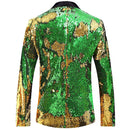 gold and green tuxedo back