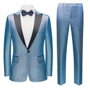 Blue Sequin Tuxedo - 3