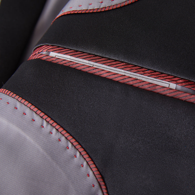 Silver Sequin Tuxedo details -3