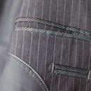 mens grey suits details