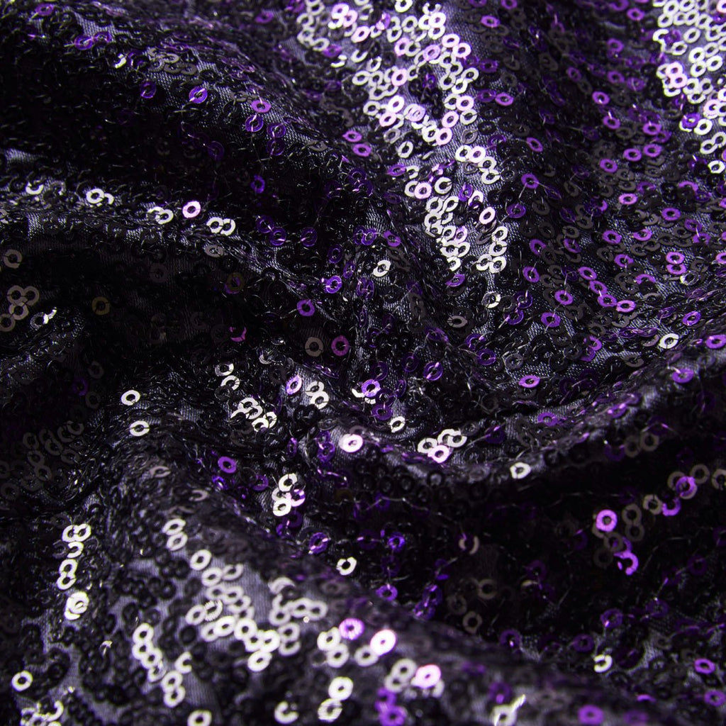Men's 2-Piece Gradient Sparkling Purple and Black Suit