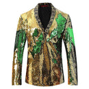 gold and green tuxedo