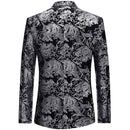 Men's Metallic Print Tuxedo Sliver - www.tuxedoaction.com