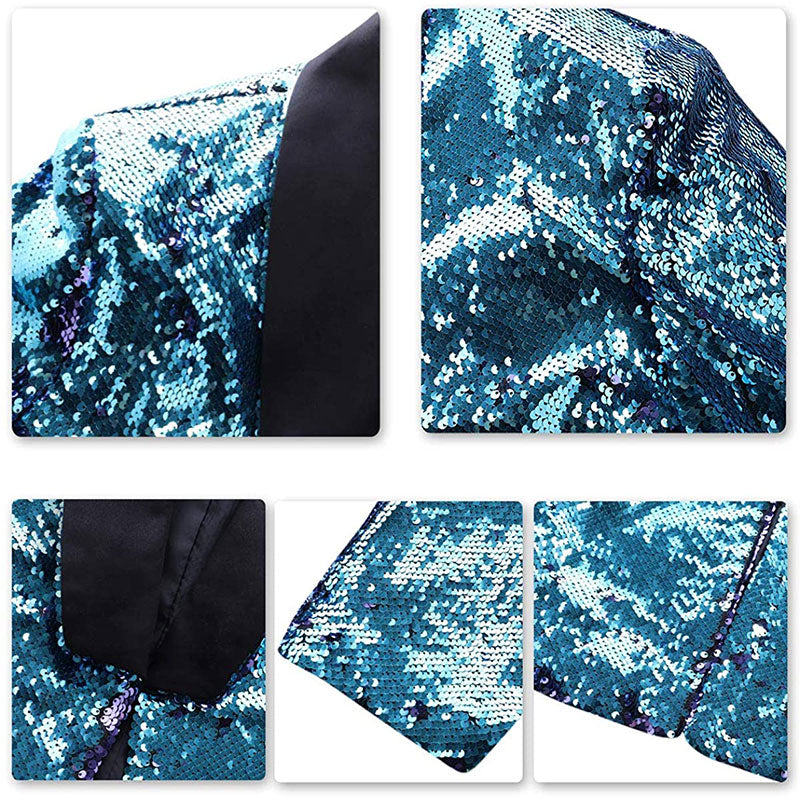 Blue Sequin Tuxedo details -2