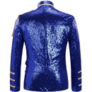 Navy Blue Sequin Jacket back