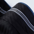 Men's 3-Piece Two Button Subtile Grid Navy Blue Suit