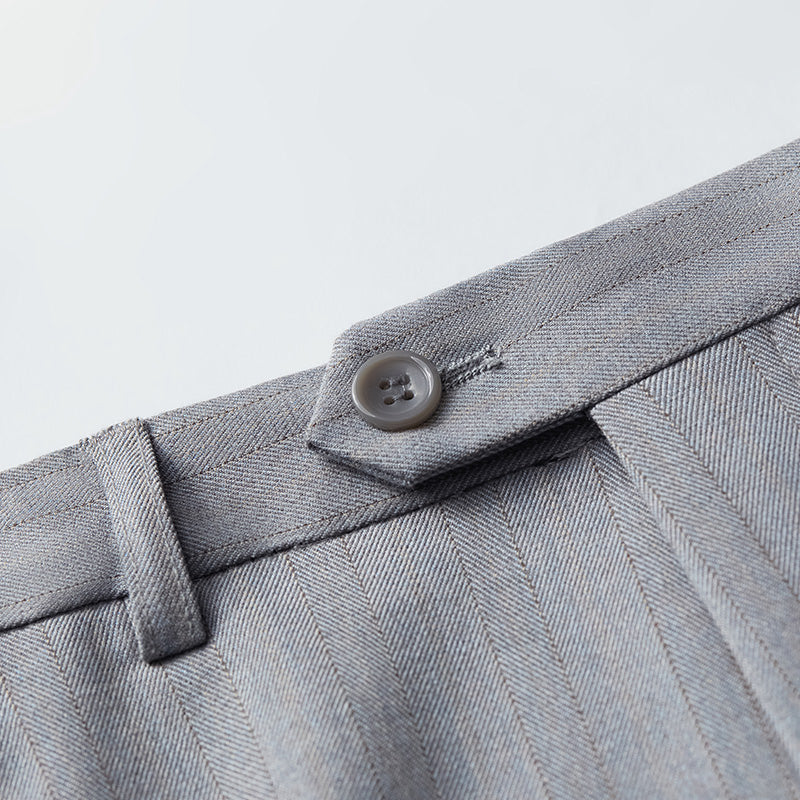 Pinstripe Light Grey Suit pant