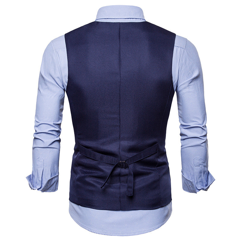 Men's Classic Single Breasted Vest 3 colors